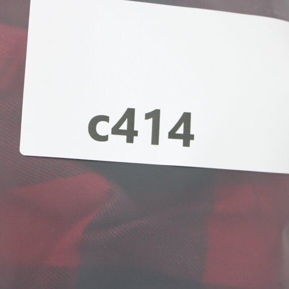 Tailor Vintage Shirt Mens Large Red/Black Plaid Performance Flannel Flip Cuff - Picture 14 of 14